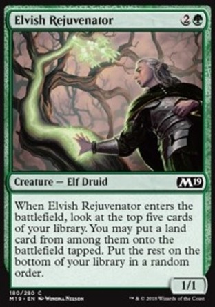 【JPN】《回春妖精/Elvish Rejuvenator》[核心系列2019]