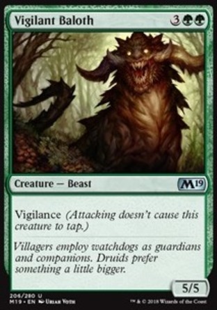 【JPN】《警戒巴洛西/Vigilant Baloth》[核心系列2019]