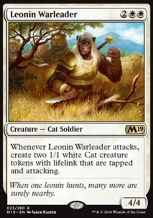 【JPN】《領戰獅族/Leonin Warleader》[核心系列2019]