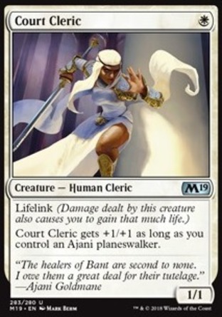 【JPN】《庭園僧侶/Court Cleric》[核心系列2019]