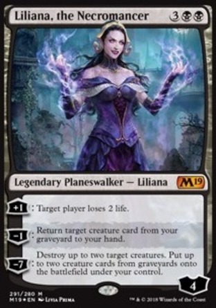 【JPN】《死靈術士莉蓮娜/Liliana, the Necromancer》[核心系列2019]
