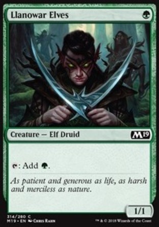 【JPN】《羅堰妖精/Llanowar Elves》[核心系列2019]