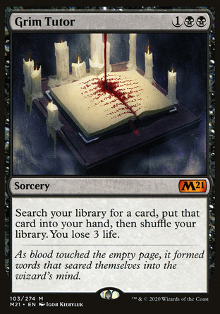【JPN】《嚴酷導師/Grim Tutor》[核心系列2021]
