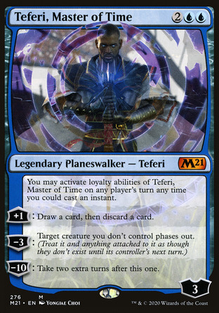 【JPN】 ☆Foil☆ 《弄時宗師泰菲力/Teferi, Master of Time》[核心系列2021]
