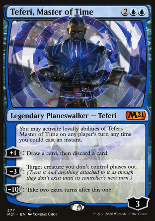 【ENG】 ☆Foil☆ 《弄時宗師泰菲力/Teferi, Master of Time》[核心系列2021]