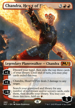 【ENG】 ☆Foil☆ 《烈焰之心茜卓/Chandra, Heart of Fire》[核心系列2021]