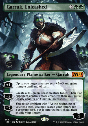 【ENG】 ☆Foil☆ 《無拘賈路/Garruk, Unleashed》[核心系列2021]