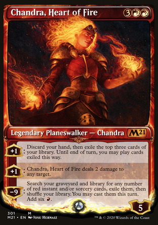 【ENG】 ☆Foil☆ 《烈焰之心茜卓/Chandra, Heart of Fire》[核心系列2021]