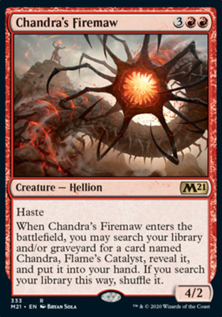 【JPN】《茜卓的炎喉獸/Chandra's Firemaw》[核心系列2021]