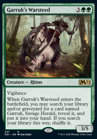 【JPN】《賈路的戰騎/Garruk's Warsteed》[核心系列2021]
