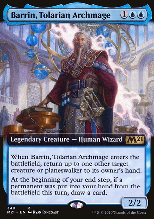 【ENG】 ☆Foil☆ 《陶拉里亞大法師巴林/Barrin, Tolarian Archmage》[核心系列2021]
