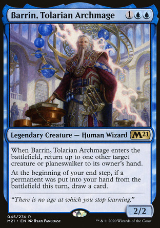 【JPN】《陶拉里亞大法師巴林/Barrin, Tolarian Archmage》[核心系列2021]