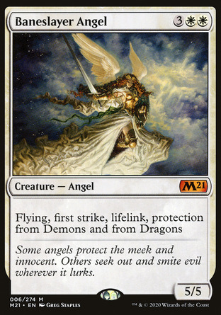 【JPN】 ☆Foil☆ 《破邪天使/Baneslayer Angel》[核心系列2021]