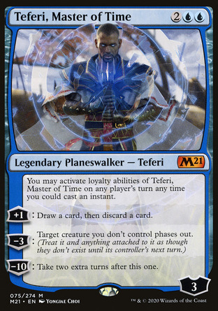 【ENG】 ☆Foil☆ 《弄時宗師泰菲力/Teferi, Master of Time》[核心系列2021]
