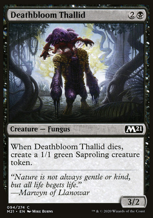 【JPN】《死華散綠菌/Deathbloom Thallid》[核心系列2021]