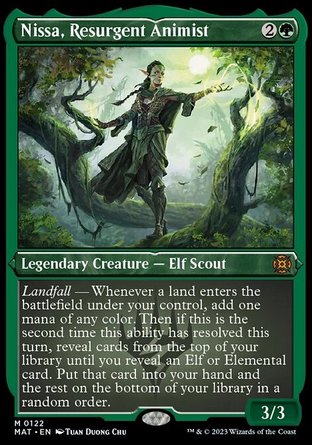 【ENG】 ☆蝕刻閃☆ 《復生物靈師妮莎/Nissa, Resurgent Animist》[邪軍壓境：終戰迴響]