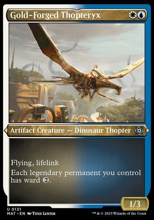 【ENG】 ☆蝕刻閃☆ 《金鑄振翼龍/Gold-Forged Thopteryx》[邪軍壓境：終戰迴響]