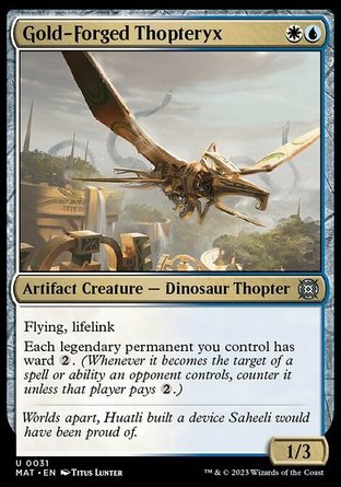【ENG】《金鑄振翼龍/Gold-Forged Thopteryx》[邪軍壓境：終戰迴響]