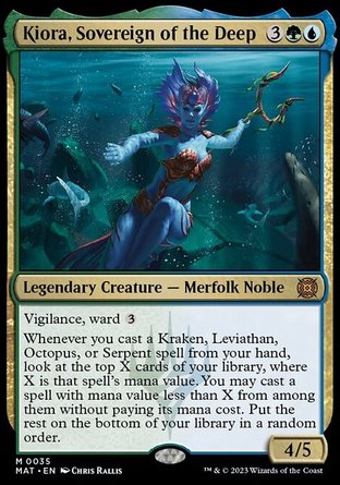 【JPN】 ☆Foil☆ 《深洋君王奇奧拉/Kiora, Sovereign of the Deep》[邪軍壓境：終戰迴響]