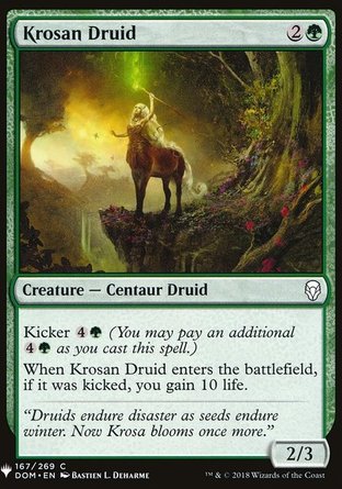 【ENG】《克洛薩德魯伊/Krosan Druid》[神秘補充包]