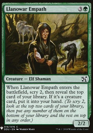 【ENG】《羅堰共感者/Llanowar Empath》[神秘補充包]