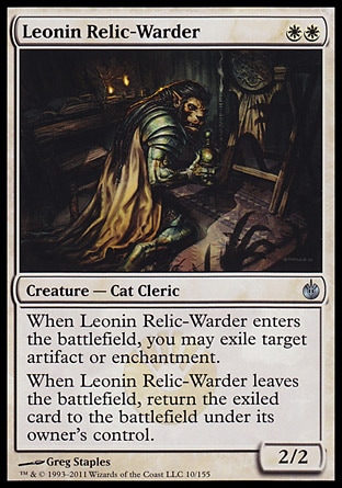 【JPN】《獅族遺寶護衛/Leonin Relic-Warder》[圍攻秘羅地]