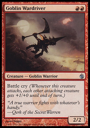 【JPN】《驅戰鬼怪/Goblin Wardriver》[圍攻秘羅地]