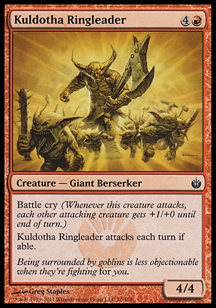 【JPN】《庫度沙魁首/Kuldotha Ringleader》[圍攻秘羅地]