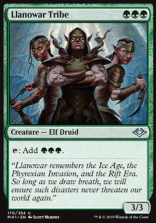 【JPN】《羅堰部族/Llanowar Tribe》[近代新篇]