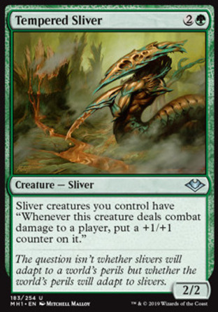 【JPN】《蓄勢裂片妖/Tempered Sliver》[近代新篇]