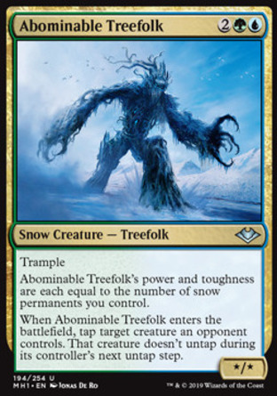【JPN】《大無畏樹妖/Abominable Treefolk》[近代新篇]