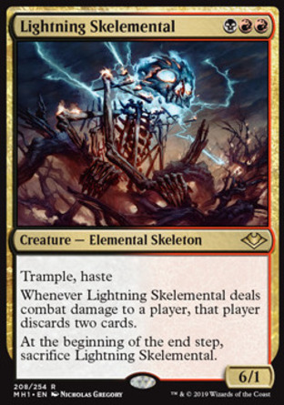 【JPN】《爆雷骸靈/Lightning Skelemental》[近代新篇]