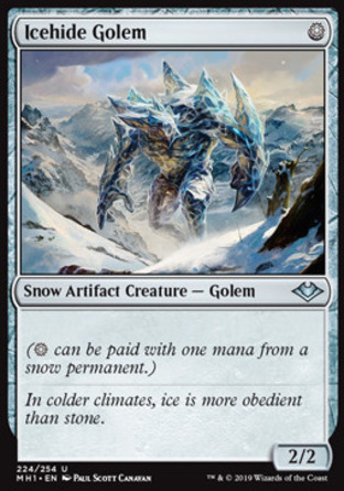 【JPN】《冰殼巨像/Icehide Golem》[近代新篇]