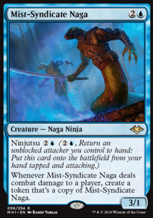【JPN】 ☆Foil☆ 《潛霧幫那伽/Mist-Syndicate Naga》[近代新篇]