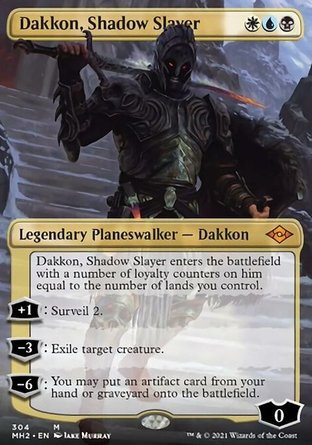 【JPN】 ☆Foil☆ 《黯影剋星達肯/Dakkon, Shadow Slayer》[近代新篇二]
