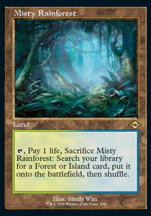 【JPN】 ☆蝕刻閃☆ 《霧漫雨林/Misty Rainforest》[近代新篇二]