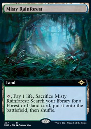 【JPN】 ☆Foil☆ 《霧漫雨林/Misty Rainforest》[近代新篇二]