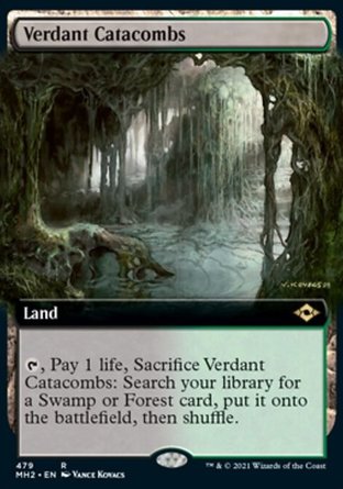 【JPN】 ☆Foil☆ 《新綠陵墓/Verdant Catacombs》[近代新篇二]