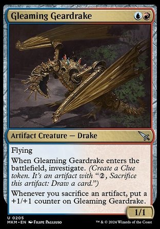 【ENG】《光亮金械龍獸/Gleaming Geardrake》[卡洛夫莊園謀殺案]