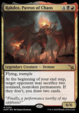 【ENG】《混沌護主拉鐸司/Rakdos, Patron of Chaos》[卡洛夫莊園謀殺案]
