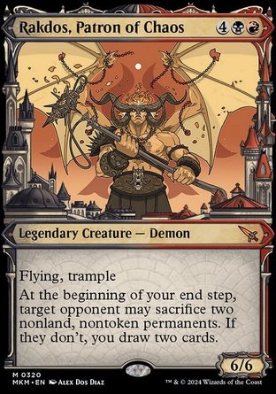 【ENG】《混沌護主拉鐸司/Rakdos, Patron of Chaos》[卡洛夫莊園謀殺案]