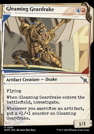 【ENG】《光亮金械龍獸/Gleaming Geardrake》[卡洛夫莊園謀殺案]