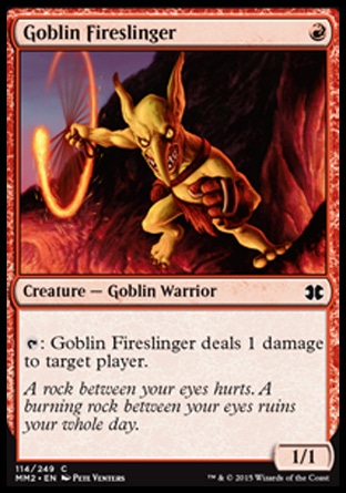 【JPN】《鬼怪擲焰手/Goblin Fireslinger》[近代大師2015版]