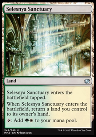 【JPN】《瑟雷尼亞聖殿/Selesnya Sanctuary》[近代大師2015版]