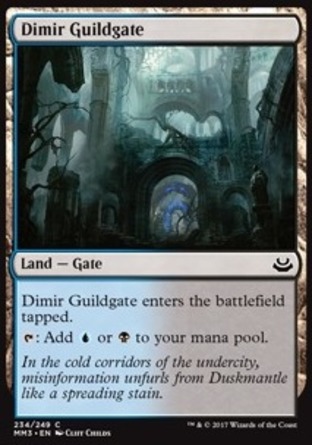 【JPN】《底密爾公會門/Dimir Guildgate》[近代大師2017版]