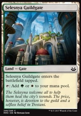 【JPN】《瑟雷尼亞公會門/Selesnya Guildgate》[近代大師2017版]