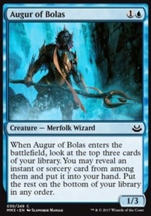 【JPN】《波拉斯卜算師/Augur of Bolas》[近代大師2017版]