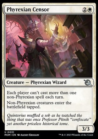 【ENG】《非瑞克西亞審閱師/Phyrexian Censor》[邪軍壓境]