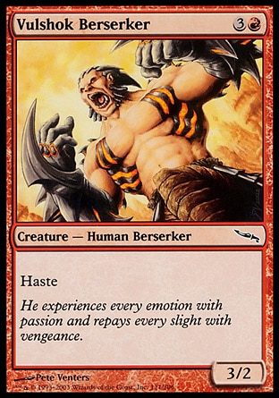 【JPN】《瓦許克狂戰士/Vulshok Berserker》[秘羅地]