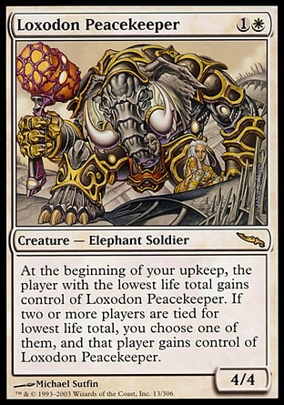 【JPN】《象族和平護衛/Loxodon Peacekeeper》[秘羅地]